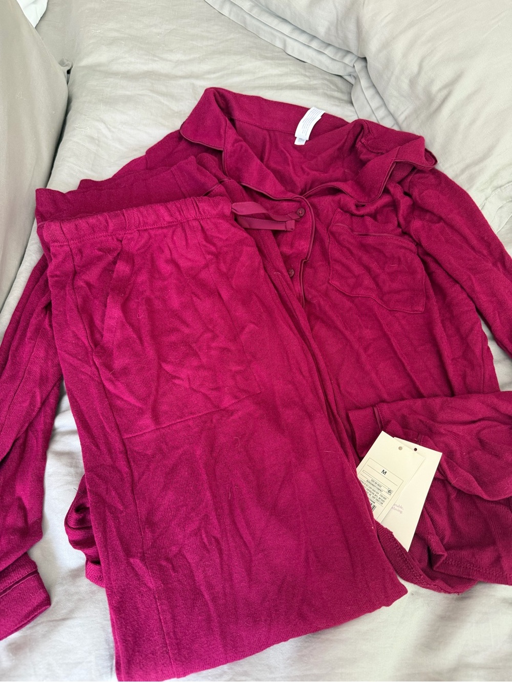 NWT! Stars Above 2 piece pajama set. Long sleeves and pants. Burgundy. - Picture 4 of 4